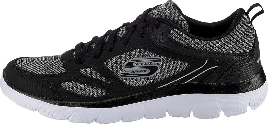 Skechers Sport Mens Summits South Rim Sneakers Herren Schwarz 46 EU Black White Bkw, 46 EU Black Whi