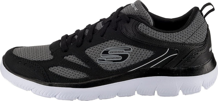 Skechers Sport Mens Summits South Rim Sneakers Herren Schwarz 46 EU Black White Bkw, 46 EU Black Whi