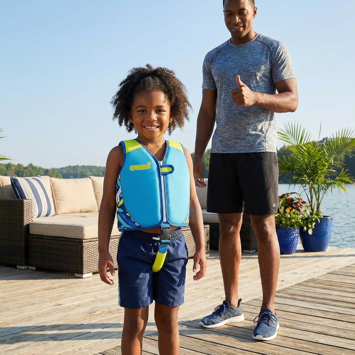 Kinder Schwimmweste - Jungen Mädchen Neopren Schwimmen Jacke Kleinkind Schwimmen Floating Neopren Sc