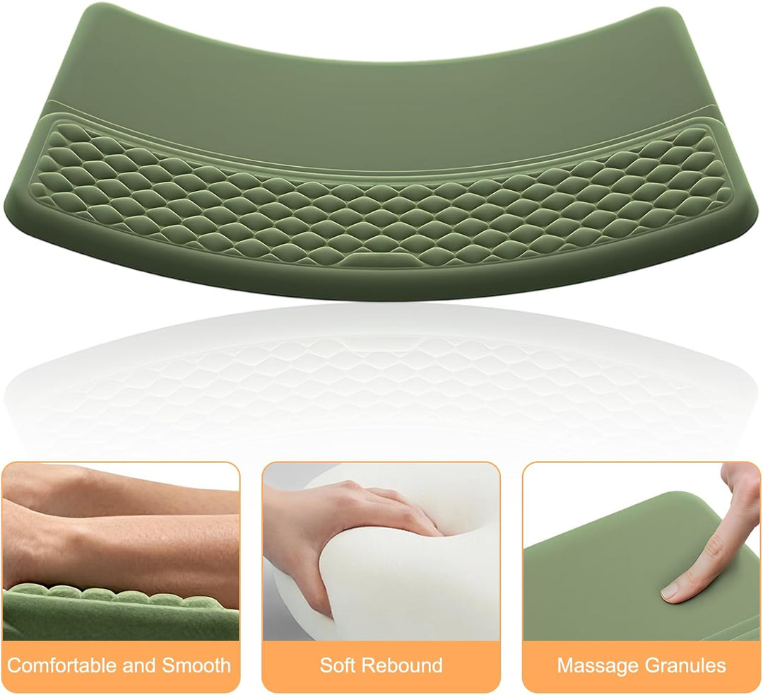 Ergonomische Handballenauflage Tastatur mit 15° Neigung &amp; Memory Schaum, Handgelenkauflage für Offic