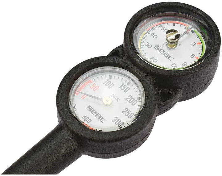 SEAC Console 2 Konsole 2 Spg und Tiefenmesser, Schwarz, PSI/ft