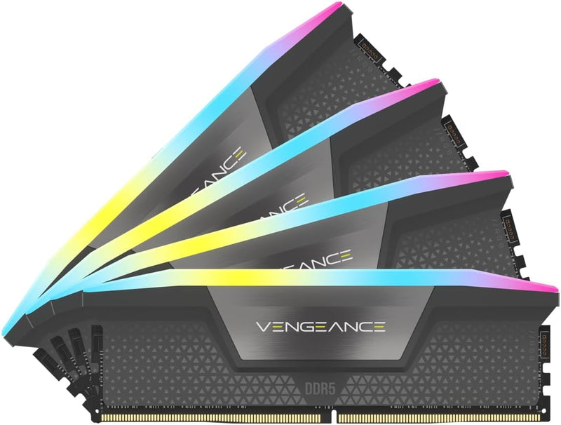 Corsair Vengeance RGB DDR5 64GB (4x16GB) 5600MHz C36 AMD-Optimierter Desktop-Speicher (Dynamische Ze