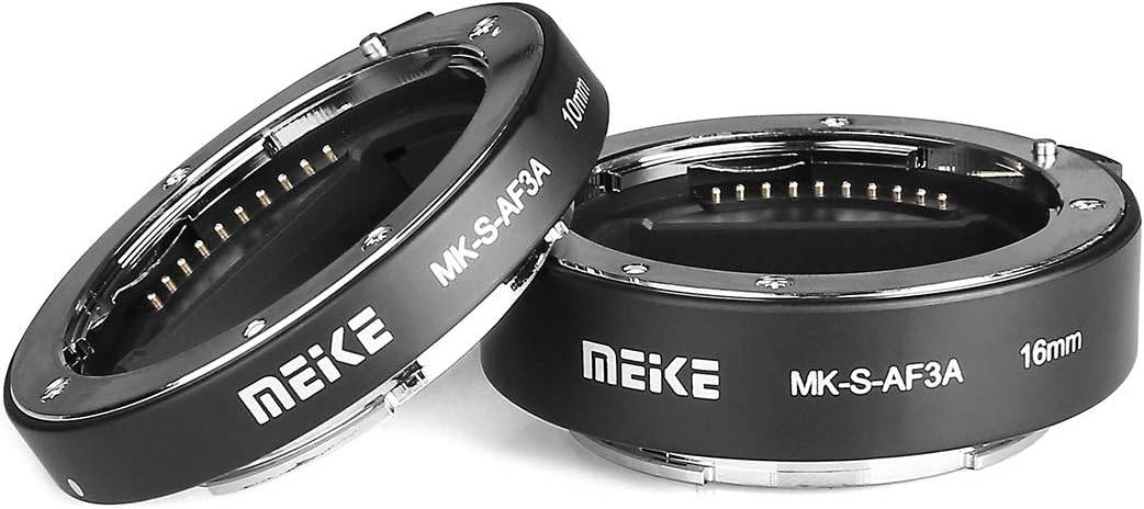 Meike MK-S-AF3A Metall-Autofokus-Makro-Verlängerungsrohr-Adapterring (10 mm + 16 mm) für Sony Mirror