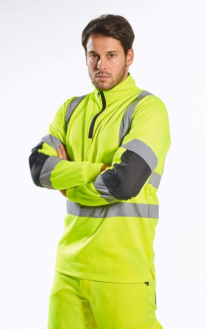 Portwest Xenon Rugby Shirt, Grösse: S, Farbe: Gelb, B308YERS S Gelb, S Gelb