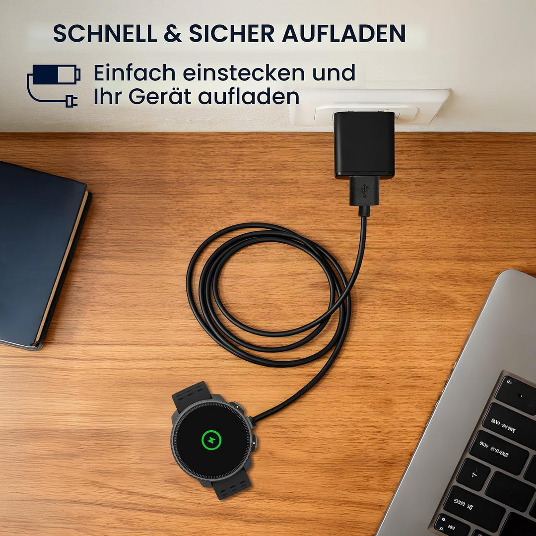 kwmobile USB Kabel Charger kompatibel mit Suunto Vertical/Race S/Ocean Ladekabel - Smart Watch Ersat