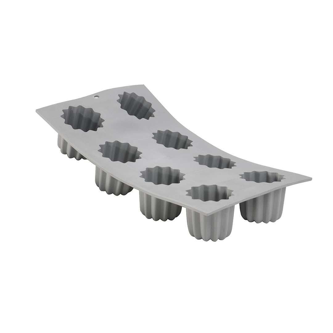 DeBuyer Mini Elastomoule, Silikon, grau, 21 x 17.5 x 3 cm, 21 x 17.5 x 3 cm