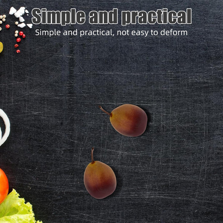 Yardwe 6 Stück Künstliche Pflaumen Lebensechte Deko Früchte für Vasen Tischdekoration und Raumgestal