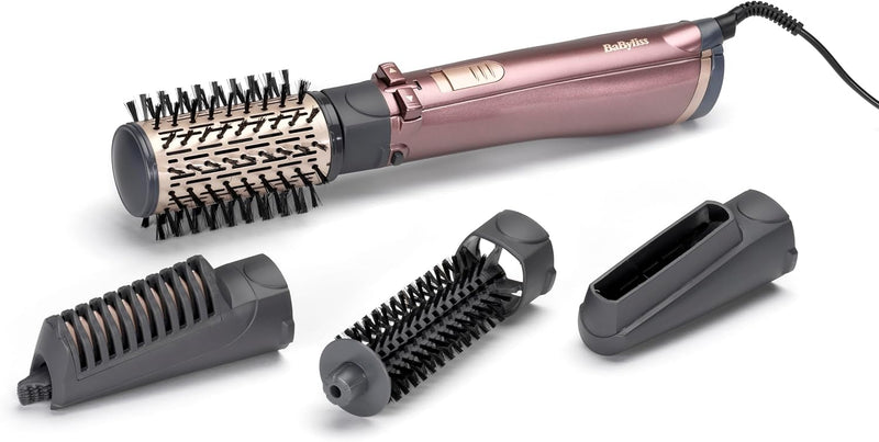 BaByliss Beliss Big Hair 1000 Watt 4-in-1 Heissluftstyler mit Aufbewahrungstasche, Grau, AS960E, 39,