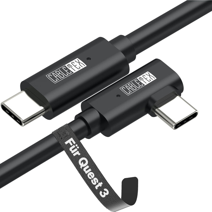 CABLETEX 5m Link Kabel für Meta Quest 3, Oculus Quest 2, PICO 4, PSVR2, Steam VR – USB 3.2 USB C Kab