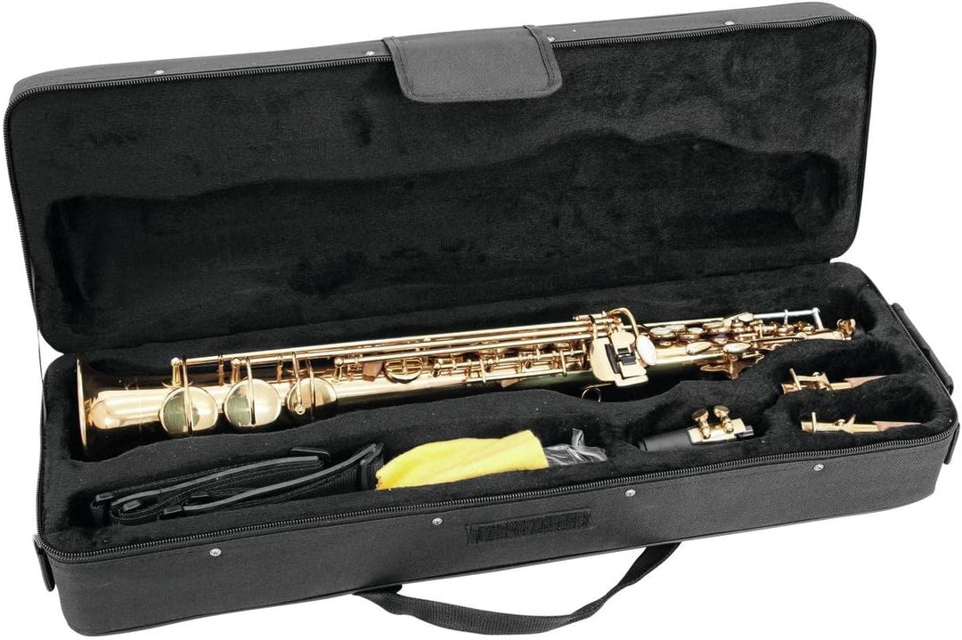 DIMAVERY SP-10 Bb Sopransaxophon, gold | Sopransaxophon, gerade in B