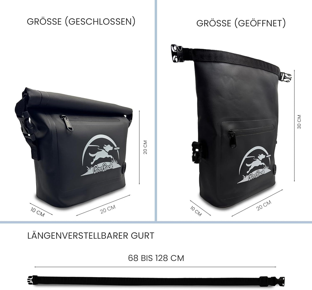 Taleas Leckerlitasche für Hunde – Wasserfeste Gassi Tasche mit geruchsdichtem Kotbeutel-Fach – Hunde