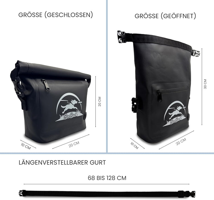 Taleas Leckerlitasche für Hunde – Wasserfeste Gassi Tasche mit geruchsdichtem Kotbeutel-Fach – Hunde