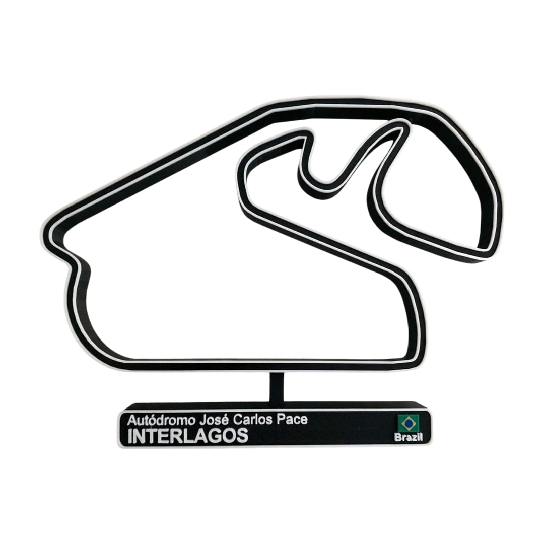 Interlagos Rennbahn, 3D-Rennbahn, Auto-Dekoration