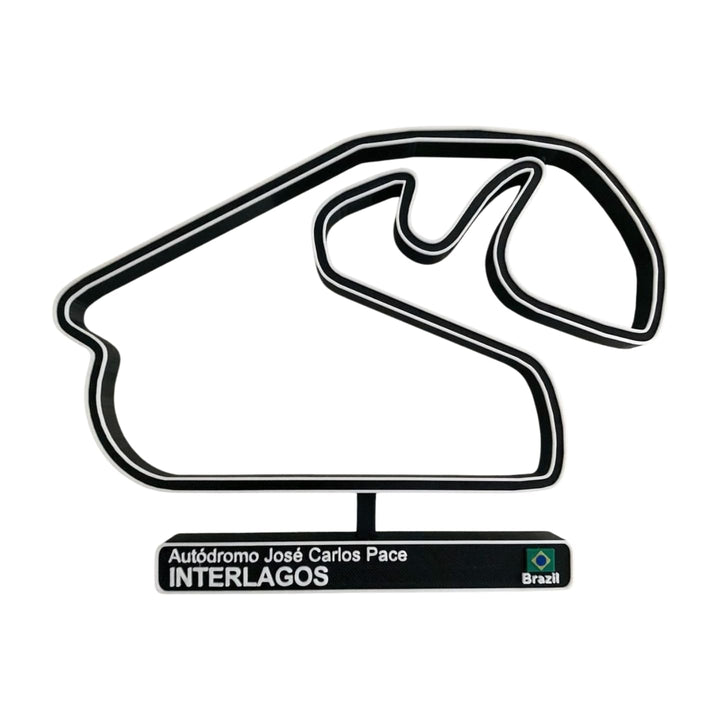 Interlagos Rennbahn, 3D-Rennbahn, Auto-Dekoration