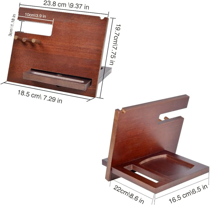Geschenke für Männer Weihnachten Holz Telefon Dockingstation Nachttisch Organizer Männer Geschenk Ge