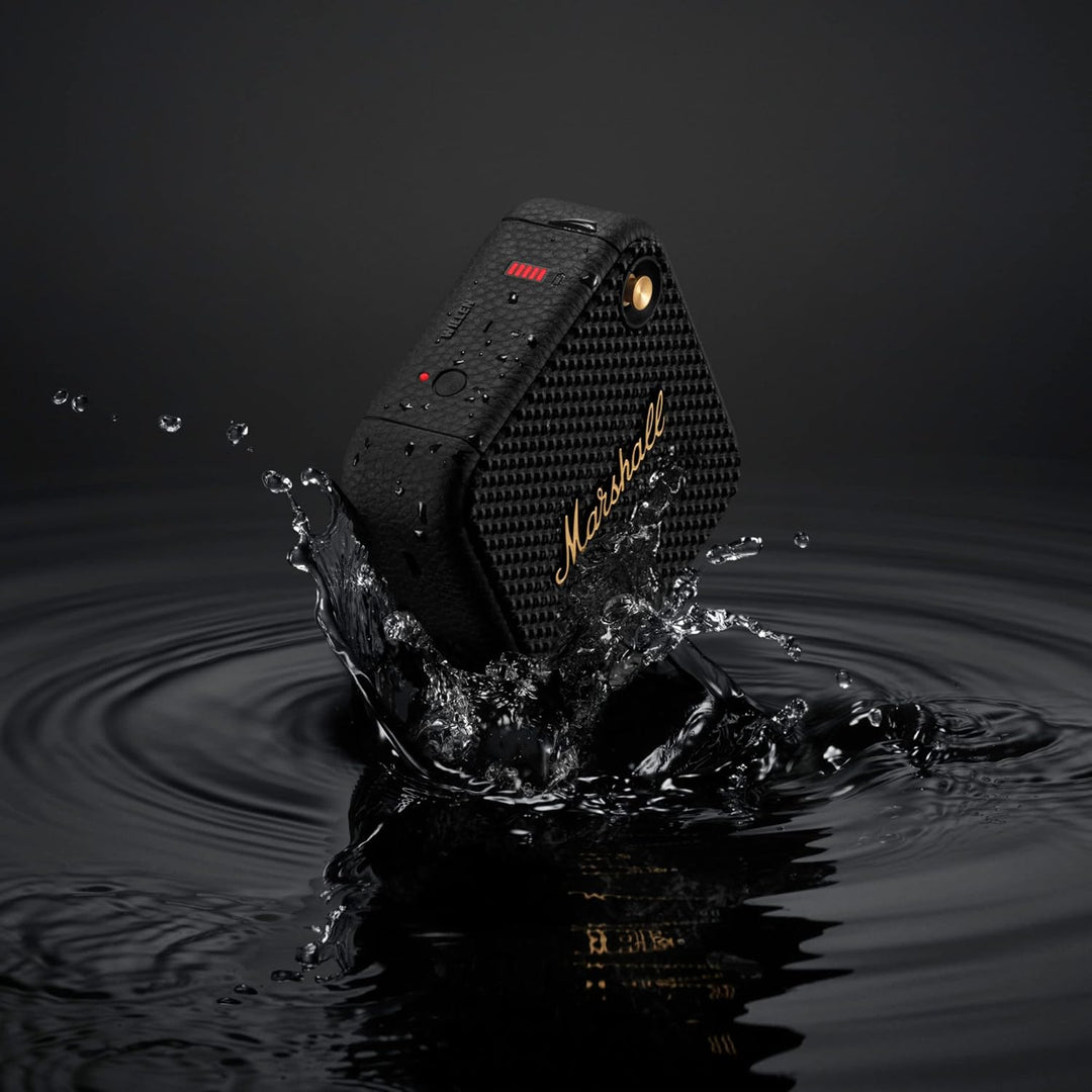 Marshall Willen Bluetooth-Lautsprecher, kabellos, über 15 Stunden Spielzeit, wasserdicht nach IP67,