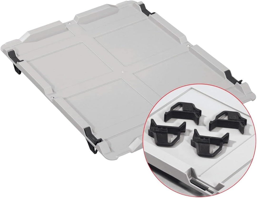 PROREGAL SuperSparSet 8x Eurobox NextGen Economy mit Auflagedeckel und 4x Schiebeschnappverschlüsse