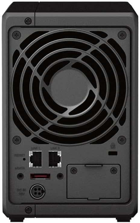 Synology DS223 Desktop-NAS-Lösung, 20 TB, 2 Schächte, installiert mit 2 x 10 TB Seagate Ironwolf-Lau