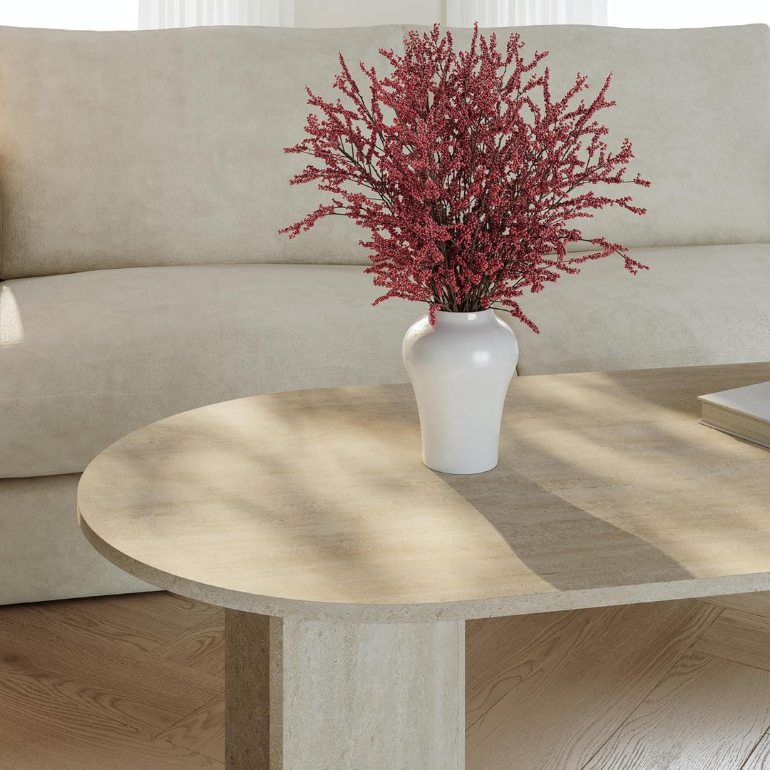 [en.casa] Couchtisch Kynd Wohnzimmertisch 119 x 60 x 40 cm Sofatisch Beistelltisch mit ovaler Tischp