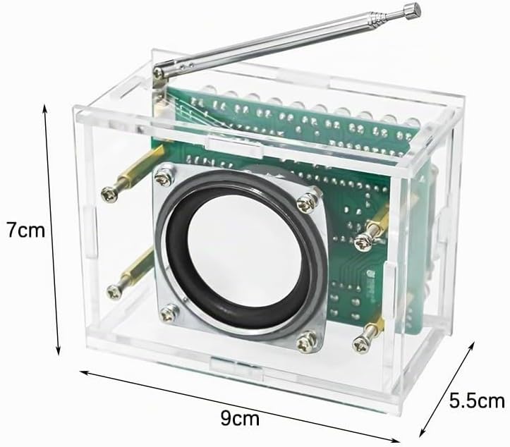 DIY Elektronik-Löt-Set, Radio, FM-Radio-Set, FM 87–108 MHz Löt-Übungsset mit LCD-Display, kabelloser