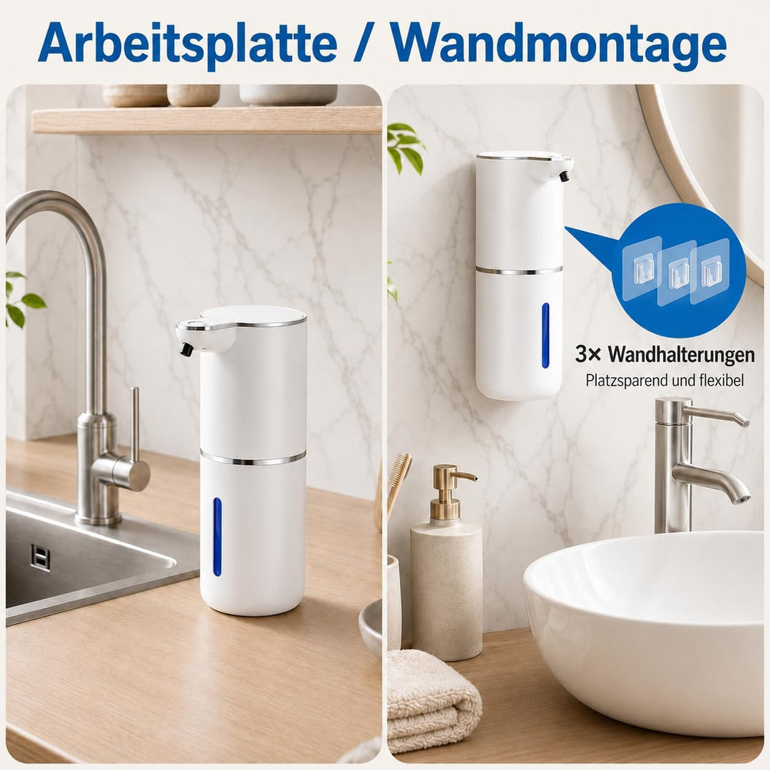 Amyzavls Seifenspender Automatisch für Flüssigetyp, Wandbefestigung Berührungslos Elektrischer Seife