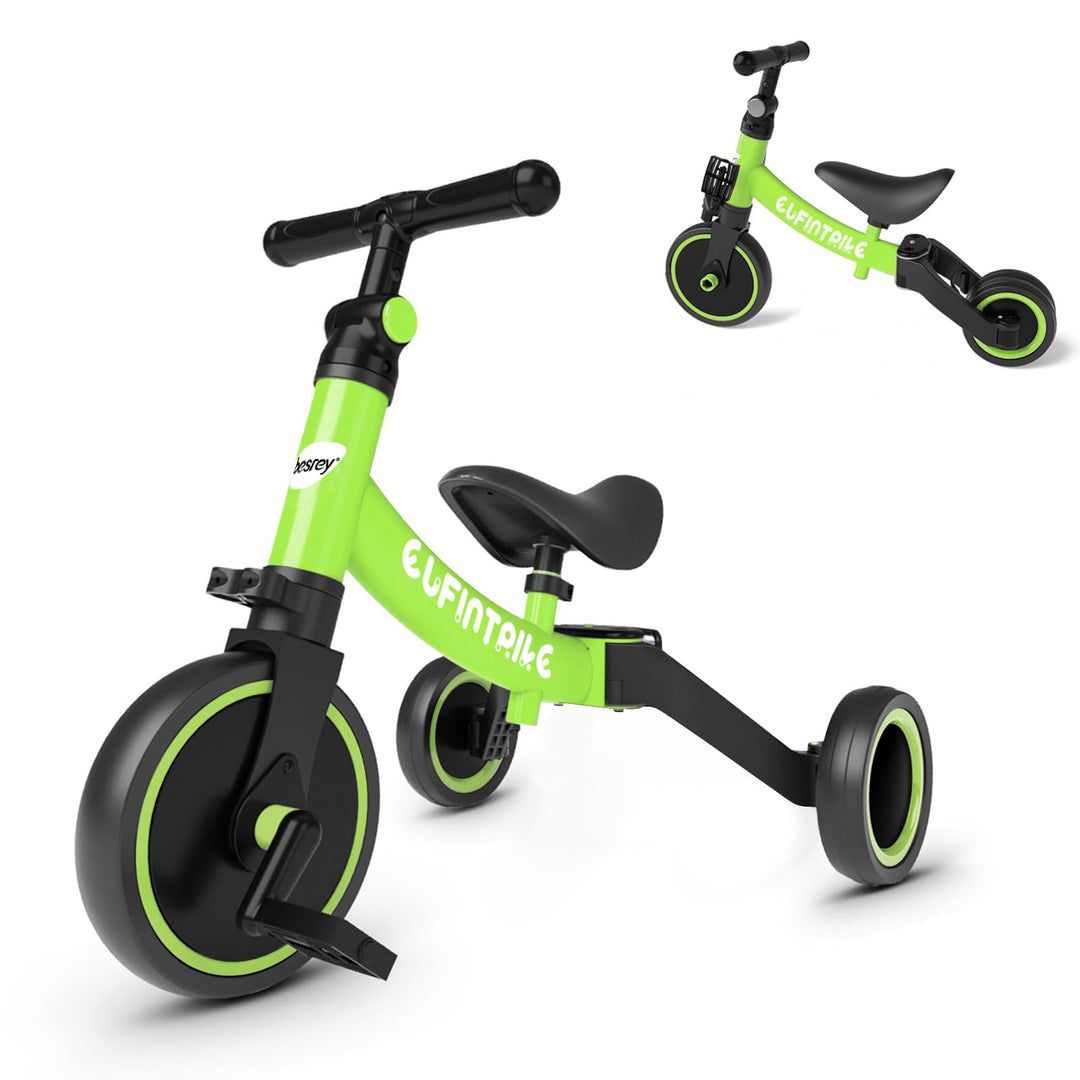 besrey 5 in 1 Laufräder Laufrad Kinderdreirad Dreirad Lauffahrrad Lauflernhilfe für Kinder ab 1 Jahr
