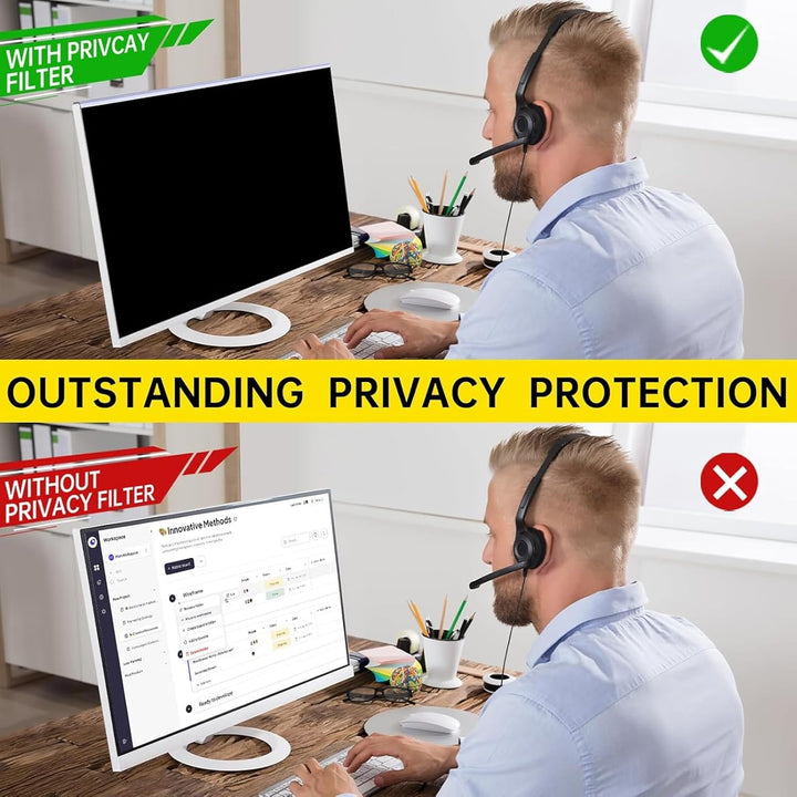 Focket 27 Zoll Computer Privacy Screen Filter Anti Blue Blue Light Protector Film für 26 27 Zoll 16: