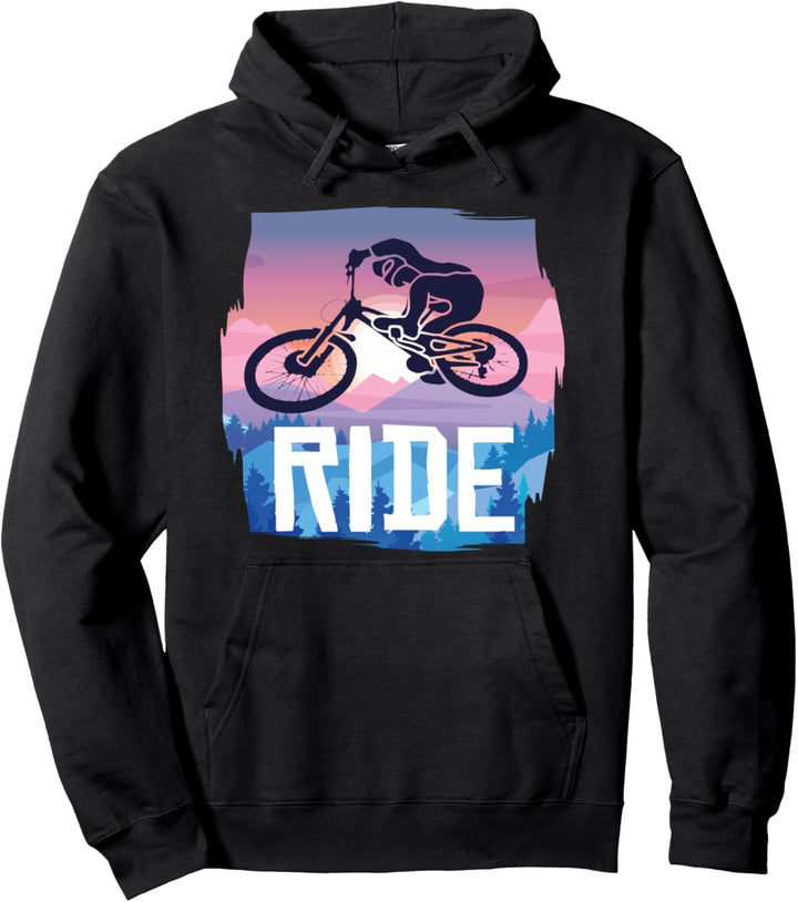 Mountain Bike Ride MTB Mountainbike Downhill Radler Biking Pullover Hoodie