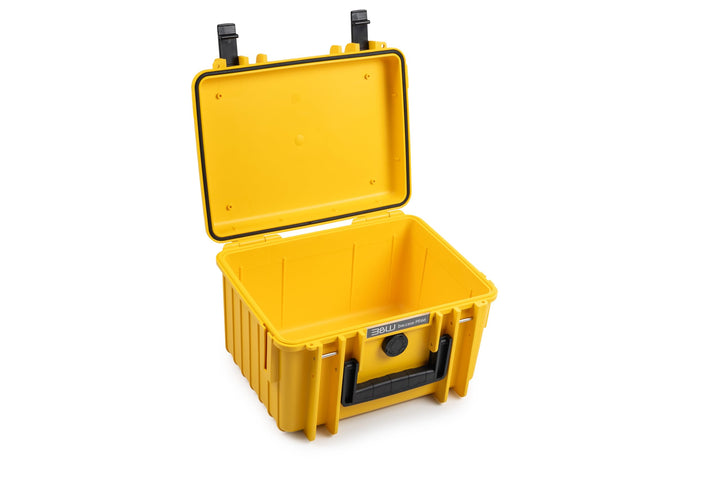 B&W International Transportkoffer Outdoor 2000 (PP.66) Gelb – Leerkoffer – wasserdicht (IP67), staub