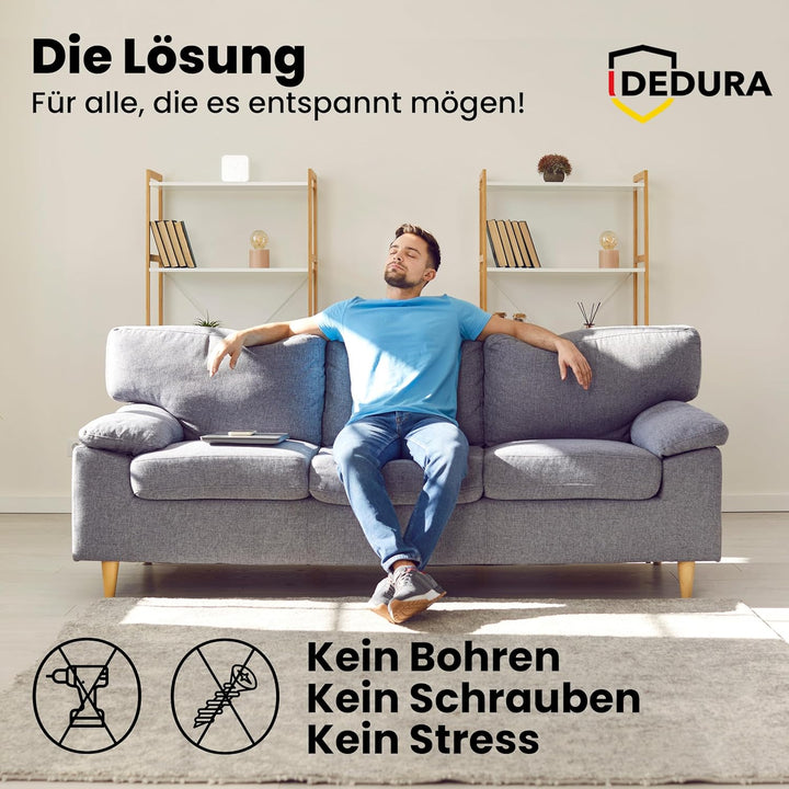 Rauchmelder Magnethalter 10er Set mit extra starken Klebepads - ohne Bohren und Schrauben - Magnetha