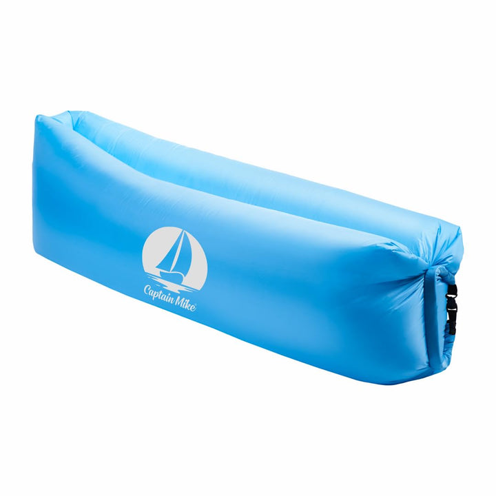 Captain Mike Air Sofa – Aufblasbares Sofa ohne Pumpe – Strandliege – Faltbar &amp; Tragbar – inkl. Rucks