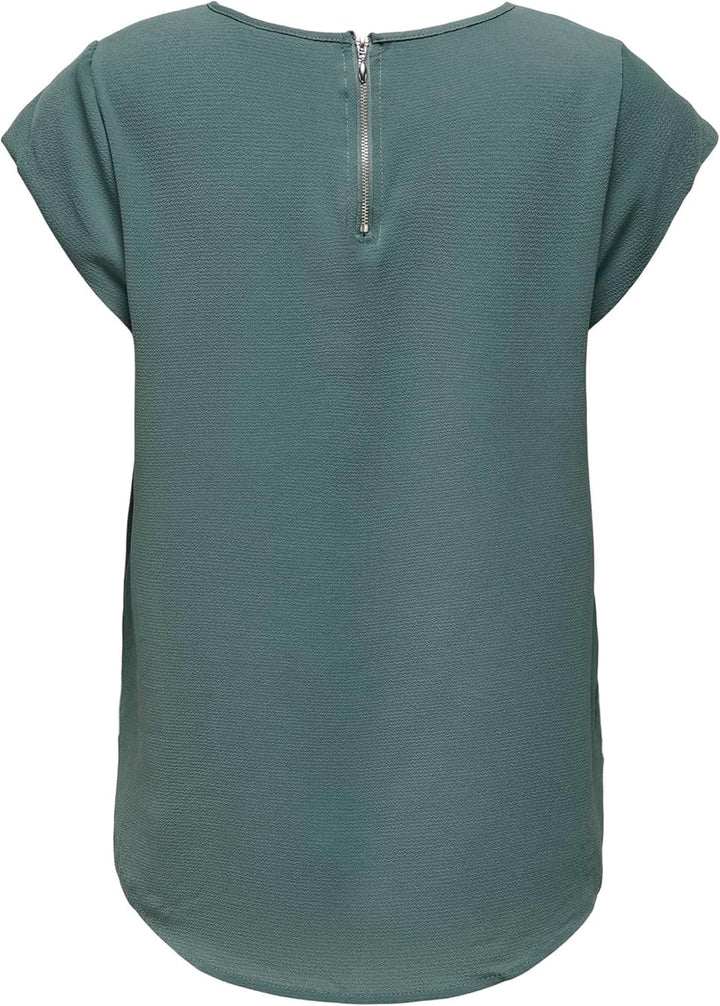 ONLY Vic Short Sleeve Top 34 Grün (Balsam Green), 34 Grün (Balsam Green)