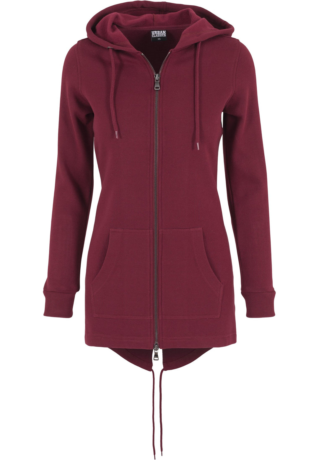 Urban Classics TB1075 Ladies Sweat Parka Jacke Damen, Farbe:Burgundy, Grössen:L