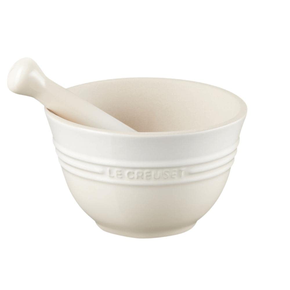 Le Creuset Mörser aus Steinzeug, 360 g, 300 ml, Meringue, 81209307160003, Meringue