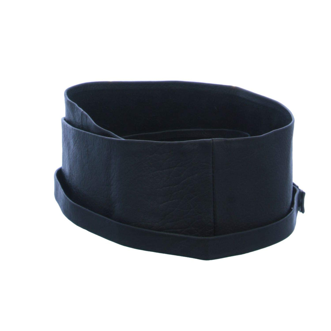 Vanzetti Gürtel Damen Leder Belt Ledergürtel zum Wickeln Damengürtel 70 mm Taillengürtel Schwarz W10