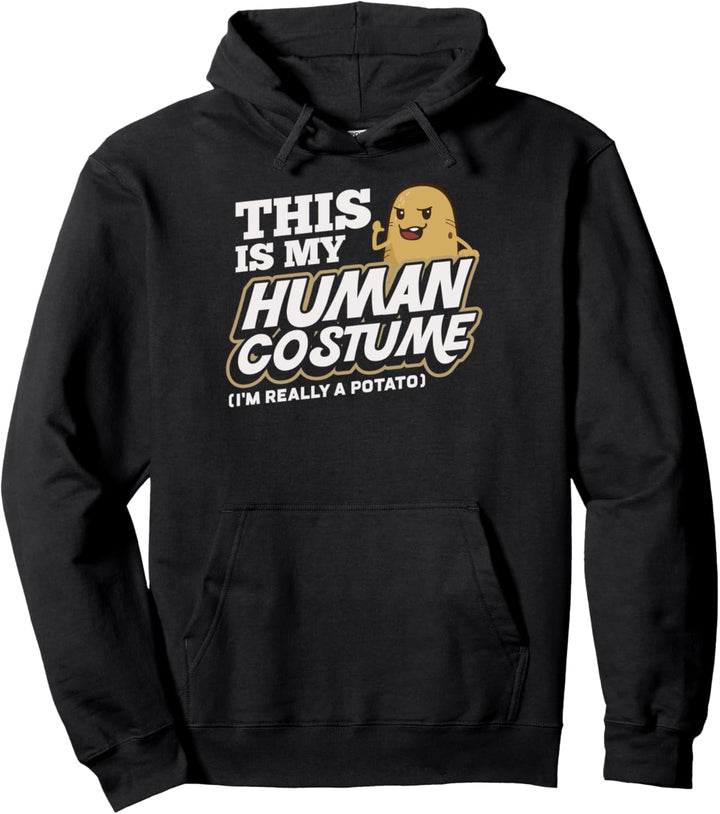 Das ist mein menschliches Kostüm - wirklich ein Kartoffel-Lu Pullover Hoodie