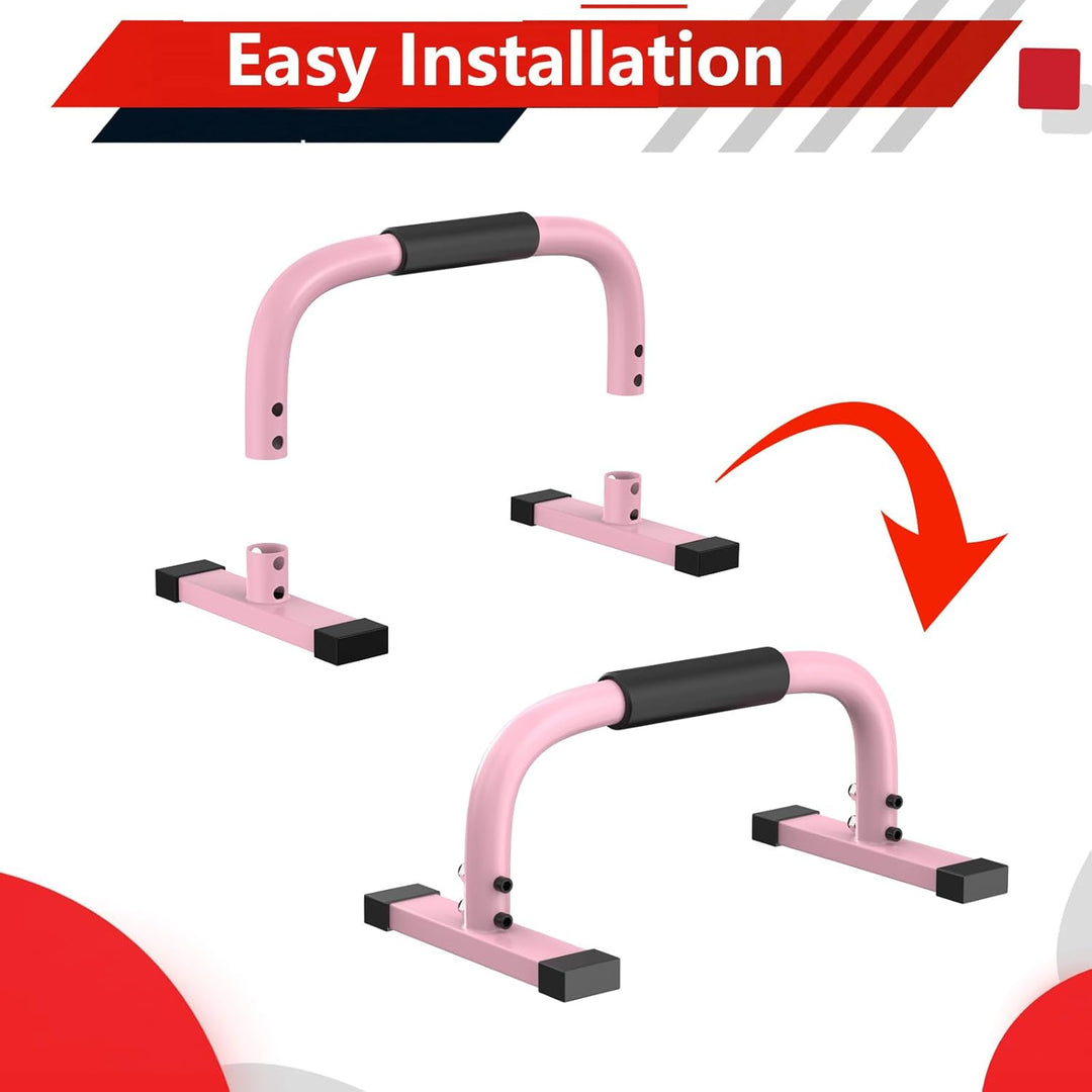 Parallettes Bars, Parallettes Liegestützgriffe Calisthenics, 300Kg/661lbs Push Up Stand Bars Equipme