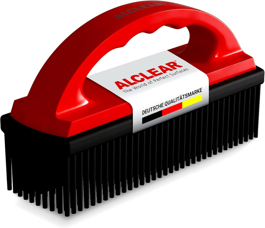 ALCLEAR 9519 Tierhaarbürste zur Entfernung von Tierhaaren auf Fahrzeugpolstern und Teppichen rot, ro
