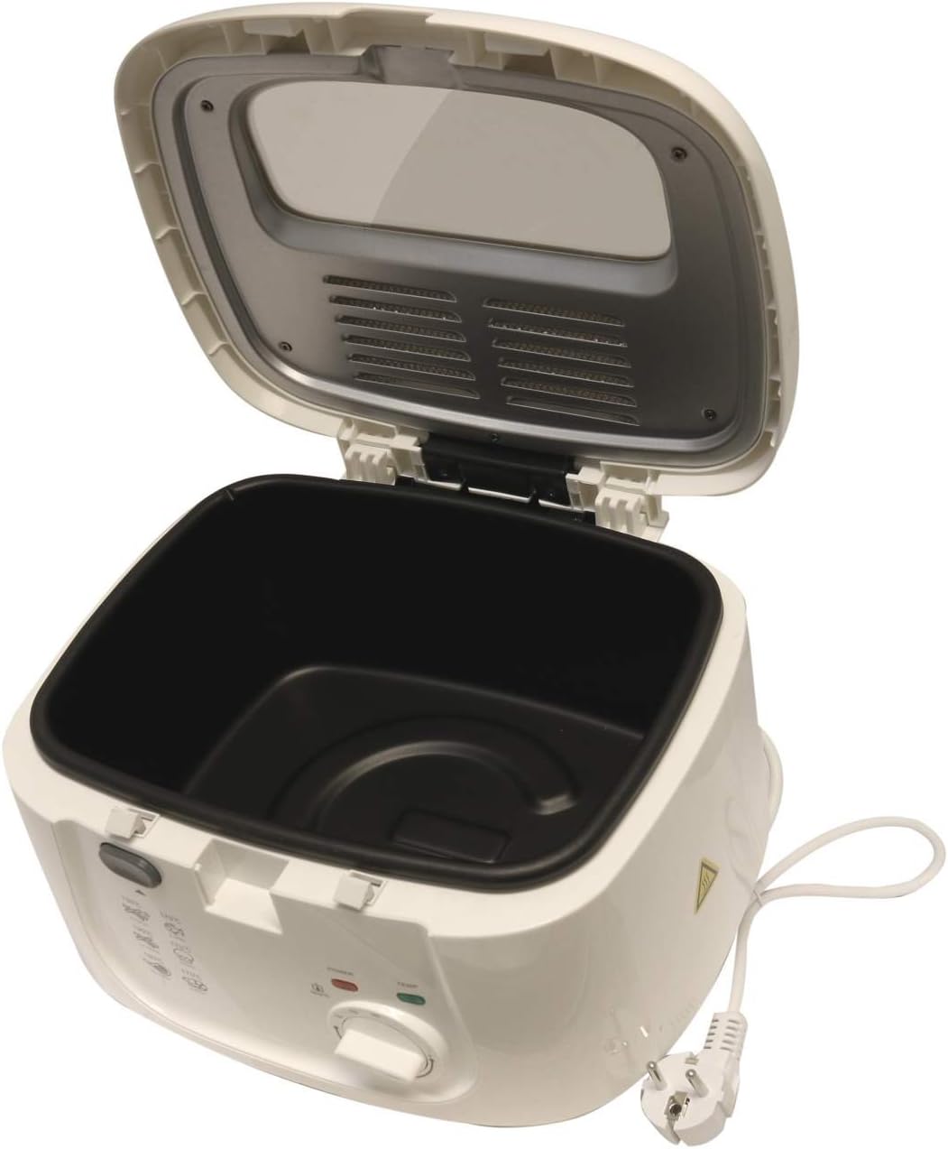 Fritteuse DESKI 1800 Watt 2,5 Liter Edelstahl weiss