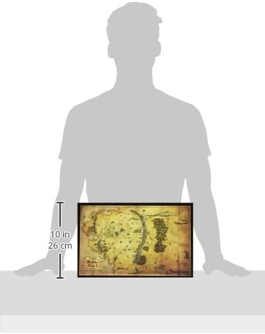 The Noble Collection Mittelerde Karte 40X30Cm