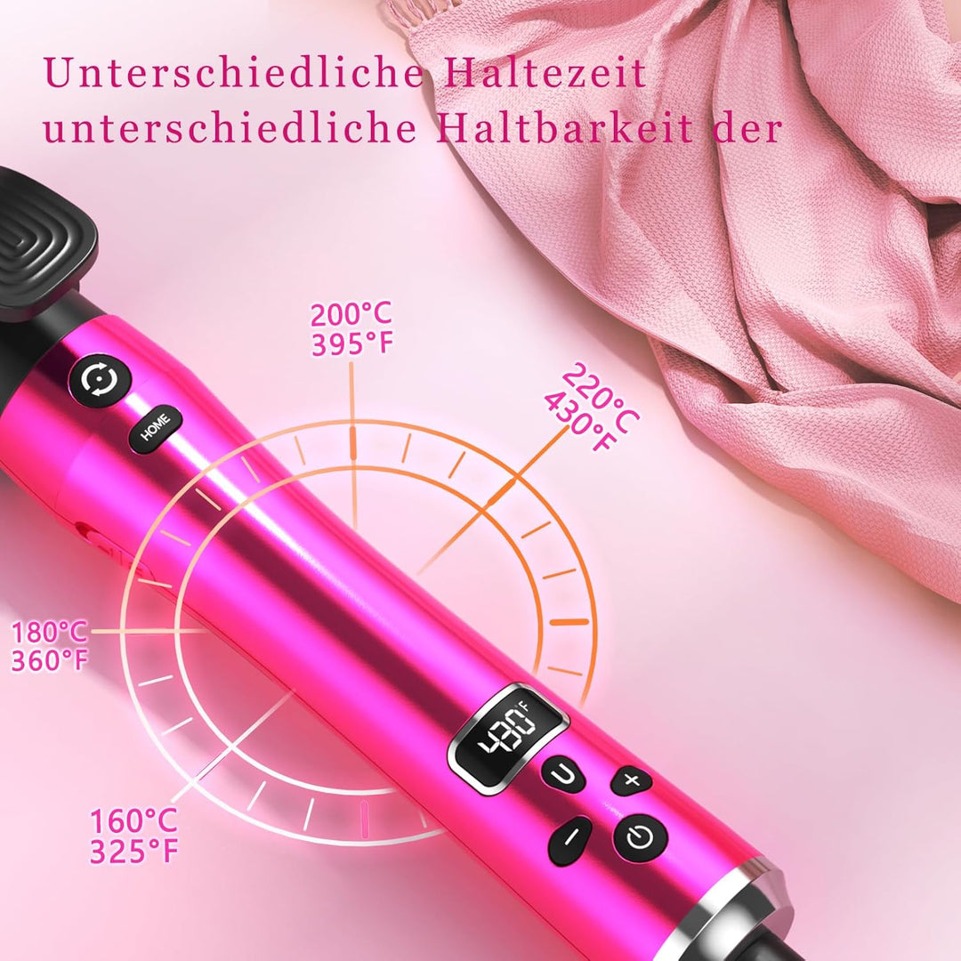3 in 1 Lockenstab Automatisch Negatives Ion 360° Rotierender, 9/25/32 mm, Automatic Hair Curler, Aut