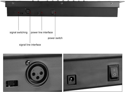 Bühnenlicht-Controller, 192 Kanäle DMX-Bühnenlicht-Konsole Partylicht-Controller-Panel für Schulkonz