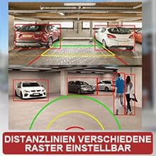 Solar Rückfahrkamera im Kennzeichenhalter für EU &amp; Österreich mit WLAN Funk | Rückfahrsystem mit App