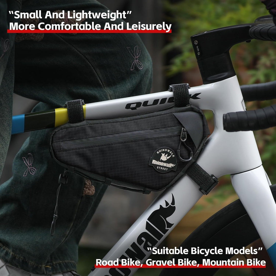 Rahmentasche Fahrrad Fahrradtasche Rahmen Dreiecktasche Rohrtasche Triangeltasche für Rennrad, Mount
