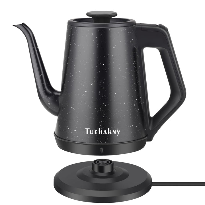 Schwanenhals Wasserkocher 1.0L, Kitchen Aid Wasserkocher 1000W, 100% Edelstahl Teekocher Elektrisch,