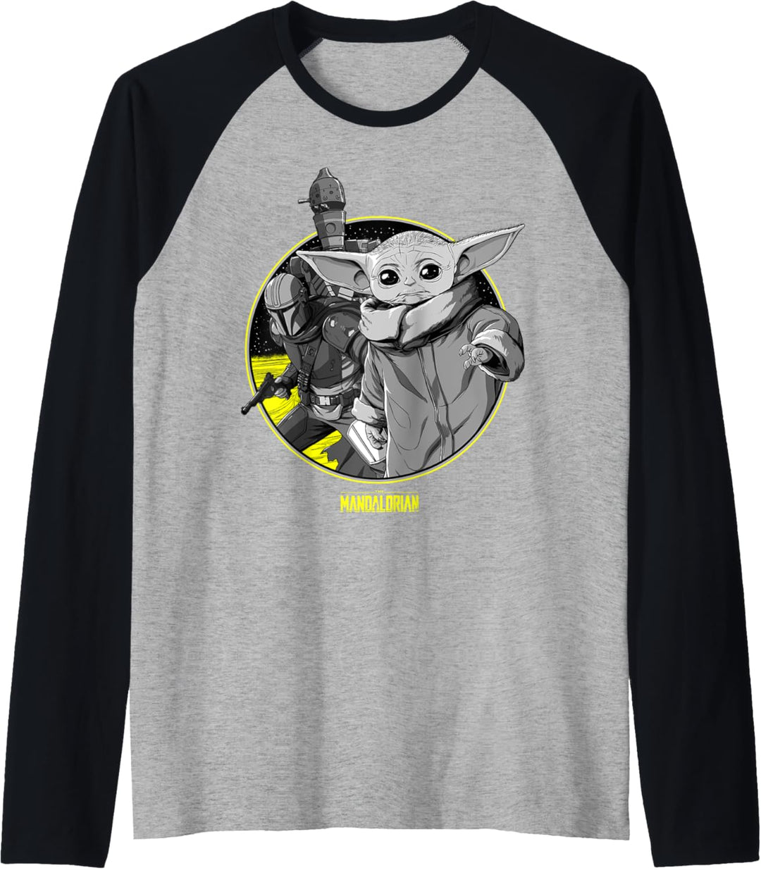 Star Wars The Mandalorian The Child IG-11 Group Shot Raglan