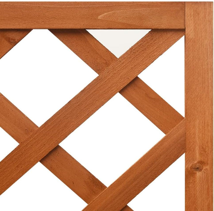 vidaXL Tannenholz Massiv Eck Spalier mit Pflanzkasten Rankgitter Rankhilfe Gartenspalier Blumenkübel