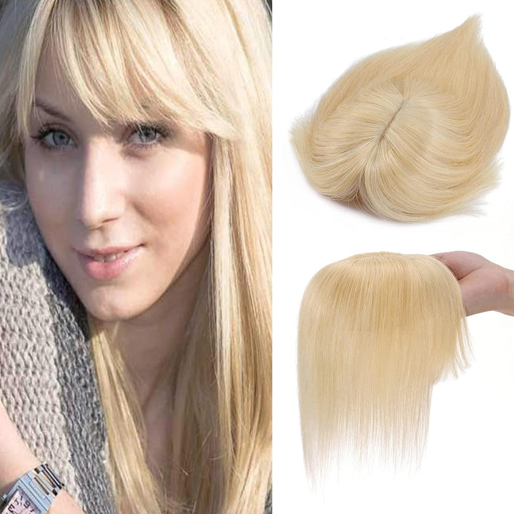 Clip in Extensions Echthaar Topper Extensions Echthaar Haarteile Echthaar Glatt Toupet Haarverdickun
