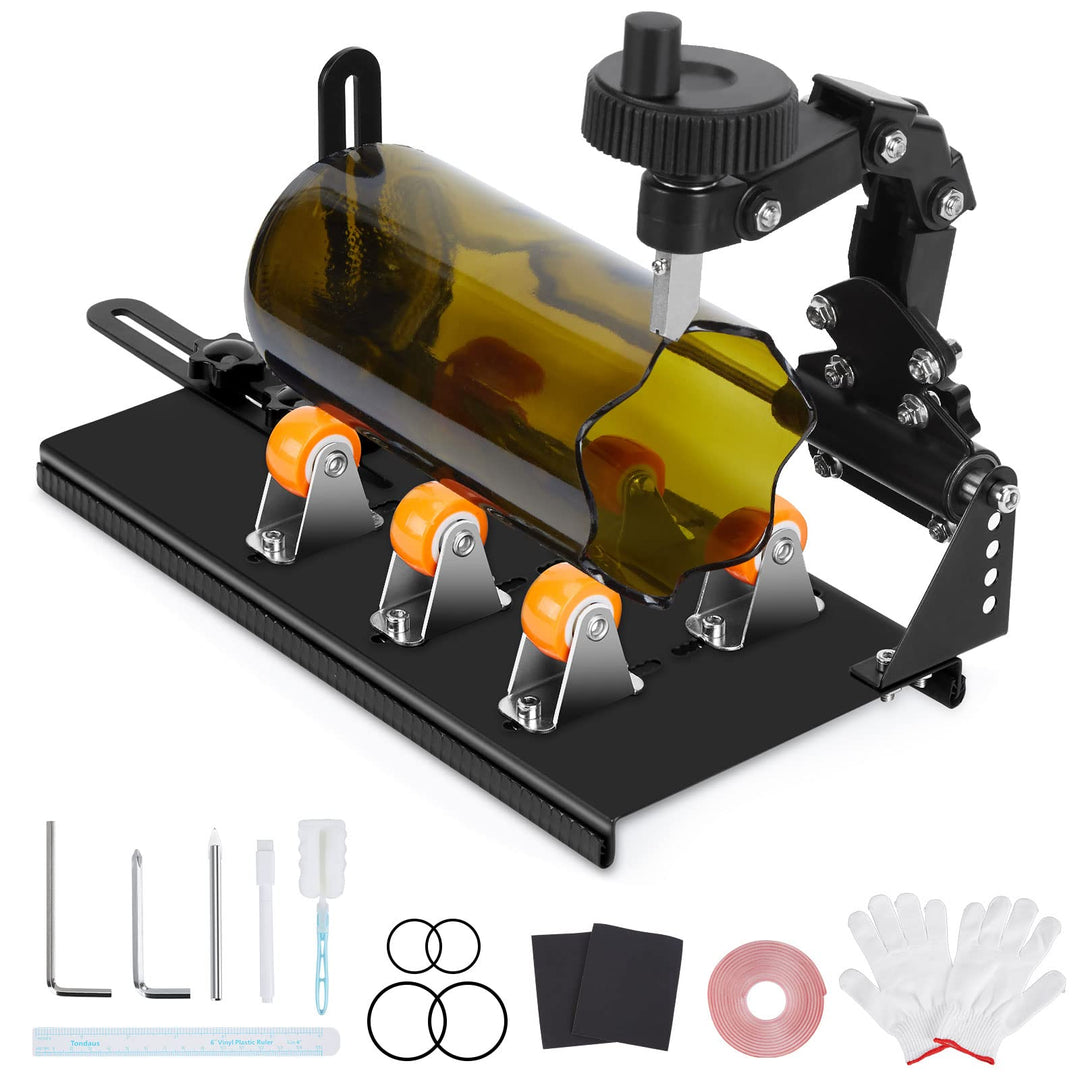 Glasflaschenschneider-Set, FIXM DIY Glasschneider für Flaschen mit verstellbarer Breite, DIY jeglich