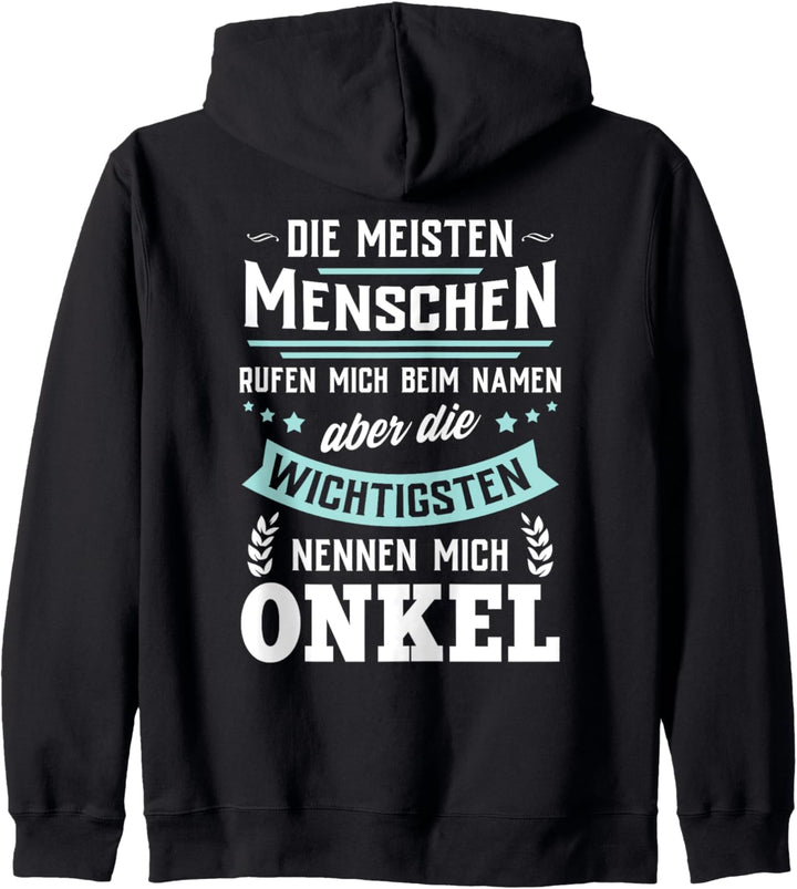 Die wichtigsten Menschen nennen mich Onkel Bester Patenonkel Kapuzenjacke